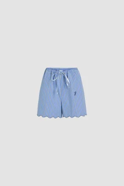 Short en popeline de coton bio imprimée