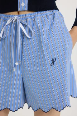Short en popeline de coton bio imprimée