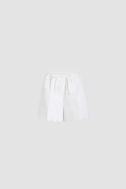 Short en viscose mélangée éco-responsable matelassée