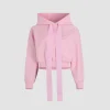 Sweatshirt à logo médaillon en coton bio