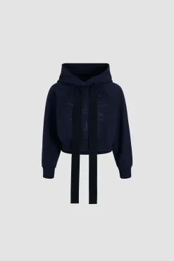 Sweatshirt à logo médaillon en coton bio