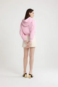 Sweatshirt à logo médaillon en coton bio