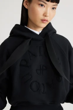 Sweatshirt à logo médaillon en coton bio