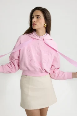 Sweatshirt à logo médaillon en coton bio