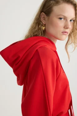 Sweatshirt à logo médaillon en coton bio