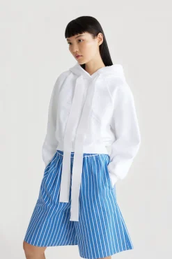 Sweatshirt à logo médaillon en coton bio