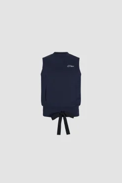 Sweatshirt sans manches à logo Patou brodé en coton bio