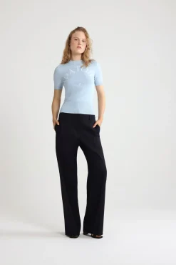 Top à logo Patou en maille de coton mélangé