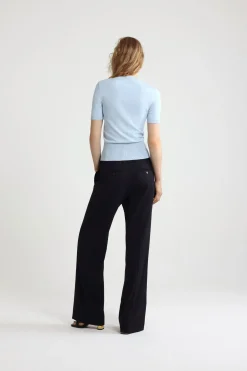 Top à logo Patou en maille de coton mélangé