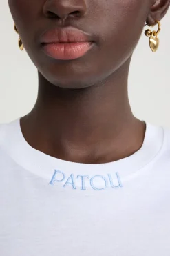 T-shirt à logo Patou brodé en coton bio