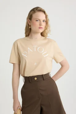 T-shirt à logo Patou et monogramme JP en coton bio