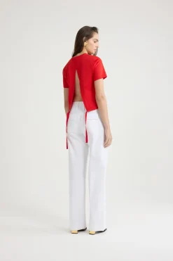 T-shirt dos nu en coton bio