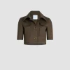 Veste courte en gabardine de coton bio