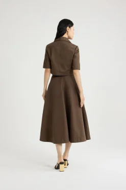 Veste courte en gabardine de coton bio