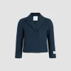 Veste courte en tweed de coton bio léger