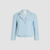 Veste courte en tweed de coton bio léger