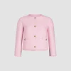 Veste courte en tweed de coton bio léger