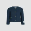 Veste courte en tweed de coton bio léger