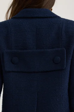 Veste courte en tweed de coton bio léger