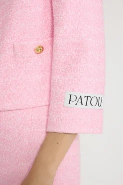 Veste courte en tweed de coton bio léger