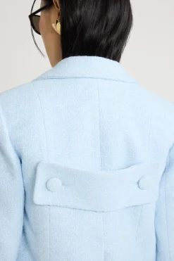 Veste courte en tweed de coton bio léger
