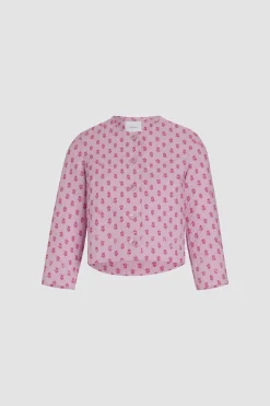 Veste courte sans revers en viscose mélangée éco-responsable matelassé