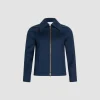 Veste courte zippée en sergé de coton bio