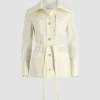 Veste safari en sergé de laine technique éco-responsable