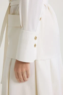 Veste safari en sergé de laine technique éco-responsable